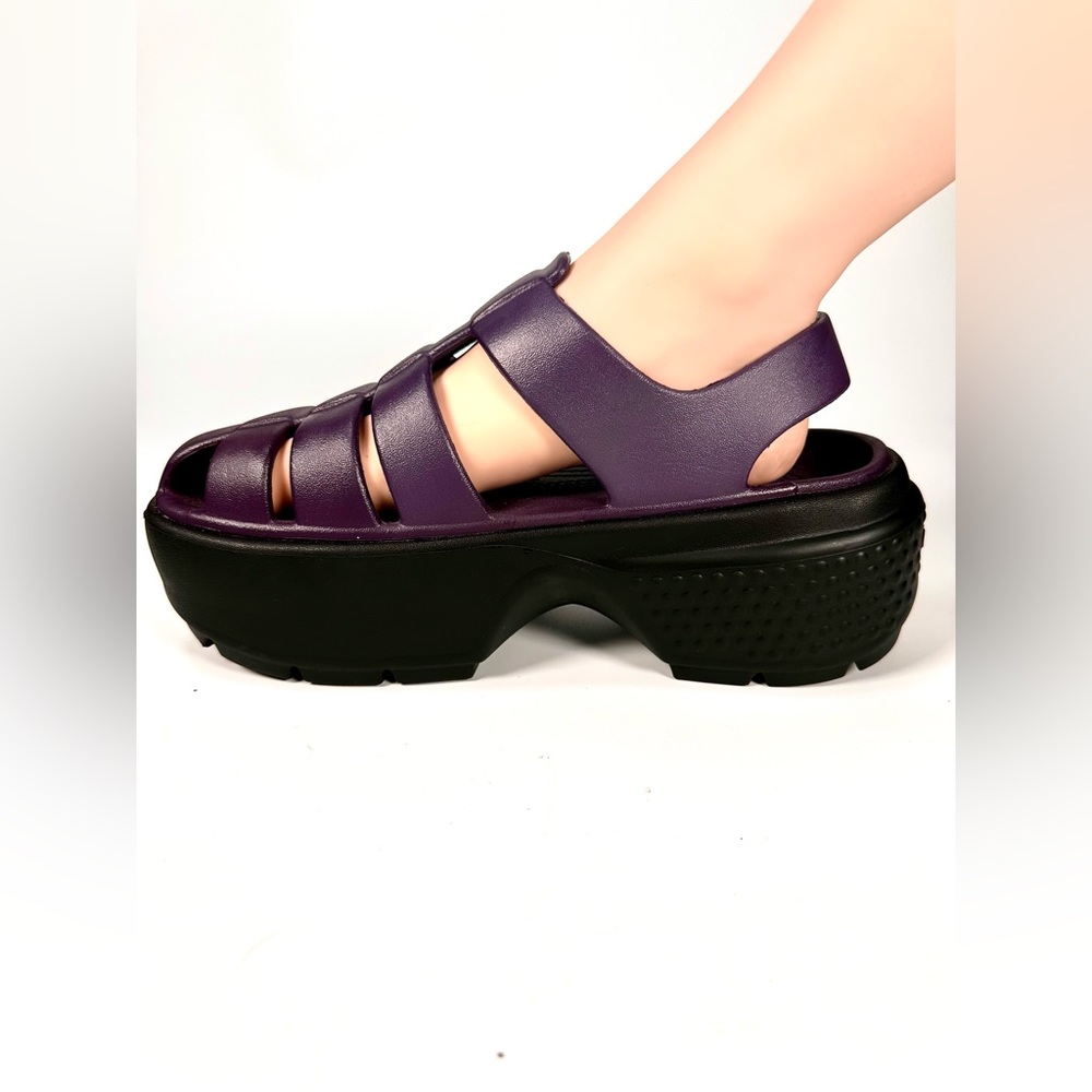 NWOT CROCS STOMP FISHERMAN SANDAL Platform  UNISEX M5, W7 - Picture 5 of 9